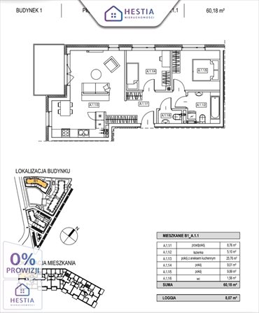 mieszkanie na sprzedaż 60m2 mieszkanie Szczecin, Warszewo, Włodzimierza Ostoi-Zagórskiego