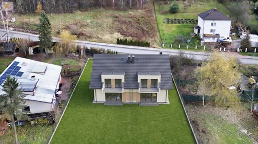 Nowoczesny bliźniak 130 m2 z ogrodem, podział na dwa domy dom Janowice