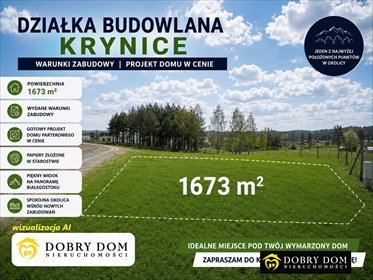 Działka z projektem i panoramicznym widokiem na Białystok działka Krynice