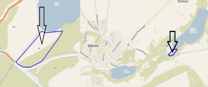 działka na sprzedaż 23449m2 działka Debrzno