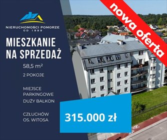 mieszkanie na sprzedaż 59m2 mieszkanie Człuchów, Osiedle Witosa, Osiedle Witosa