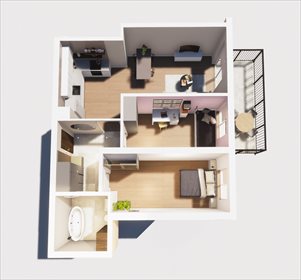 Mieszkanie trzypokojowe na sprzedaż Sosnowiec, Nowy Klimontów, Apartamenty Słoneczne ul. Klimontowska, Klimontowska 47 65m2 Foto 5