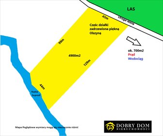 działka na sprzedaż 4900m2 działka Podzałuki