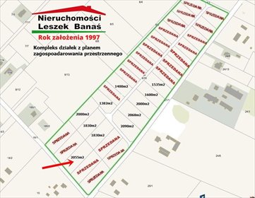 działka na sprzedaż 2055m2 działka Pokrzywno