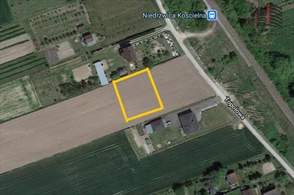 Działka budowlana na sprzedaż Niedrzwica Kościelna, Topolowa 997m2 Foto 1