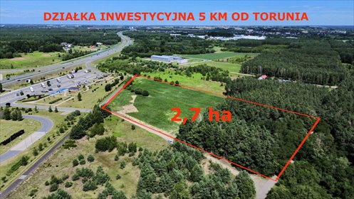 działka na sprzedaż 27000m2 działka Lubicz Dolny