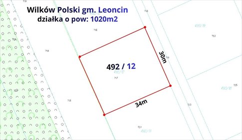Sprzedam działkę 1020 m² w Wilkowie Polskim - idealna pod dom! działka Wilków Polski