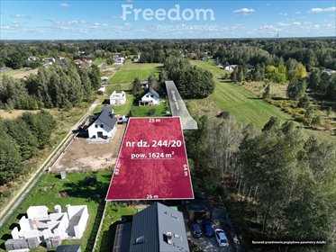 Działka budowlana 1624 m² w Jaktorowie Kolonii z mediami działka Jaktorów-Kolonia, Kościuszki