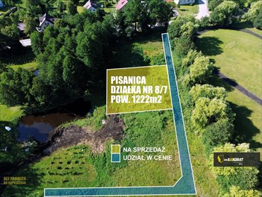 działka na sprzedaż 1222m2 działka Pisanica