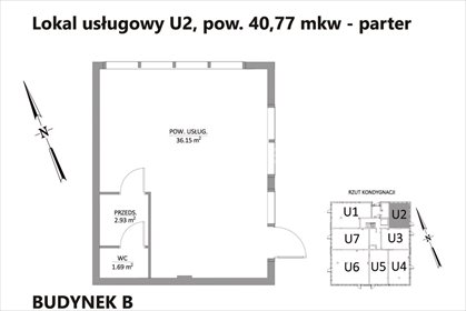 lokal użytkowy na sprzedaż 41m2 lokal użytkowy Wrocław, Brochów, Syryjska