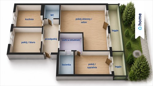3-pokojowe mieszkanie 65,51 m2 z potencjałem inwestycyjnym zapraszam mieszkanie Rzeszów, Podwisłocze