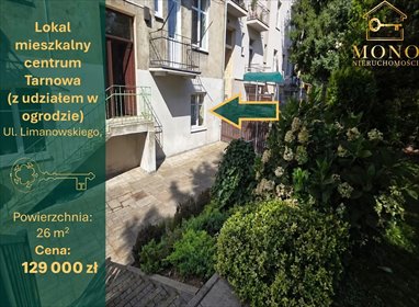 Klimatyczne 26 m² w centrum Tarnowa z ogrodem mieszkanie Tarnów