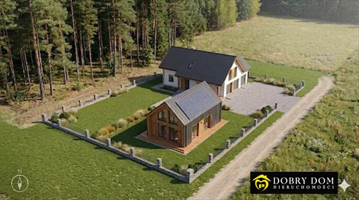 Działka 1050 m² pod dom w otoczeniu lasu, spokojna okolica działka Pomigacze