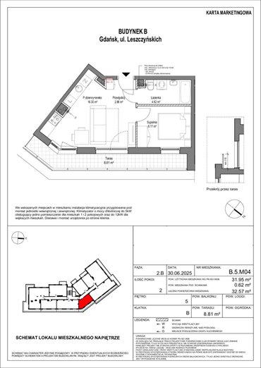 mieszkanie na sprzedaż 32m2 mieszkanie Gdańsk, Zaspa, Leszczyńskich