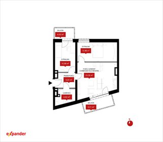 Nowoczesne 3-pokojowe mieszkanie z balkonem i parkingiem mieszkanie Wrocław, Władysława Reymonta