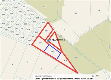 Działki rolne w Machowinie od 3011 m² z warunkami zabudowy działka Machowino
