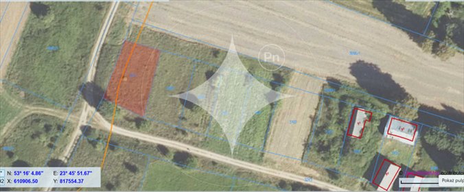 działka na sprzedaż 1112m2 działka Krynki