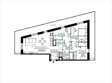 mieszkanie na sprzedaż 75m2 mieszkanie Katowice, Śródmieście, Juliusza Słowackiego