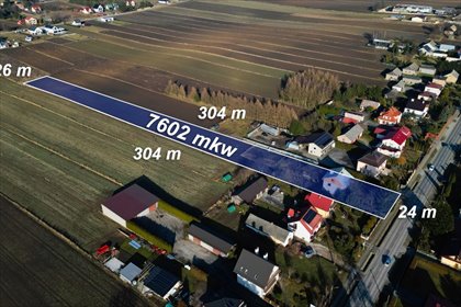 Duża działka inwestycyjna 7602 m² z budynkiem w stanie deweloperskim działka Miechowski, Racławicka