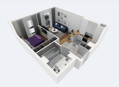 mieszkanie na sprzedaż 38m2 mieszkanie Gliwice, Szafirowa