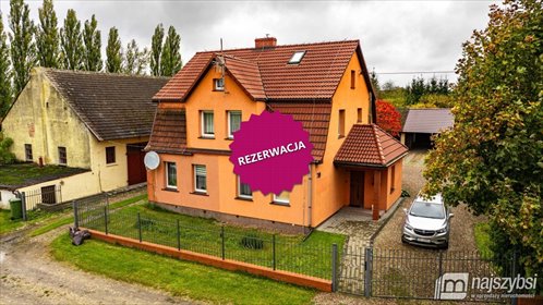 Polecam dom 84,7 m² z dużym ogrodem i budynkiem gospodarczym dom Przybiernów, Bolesława Chrobrego