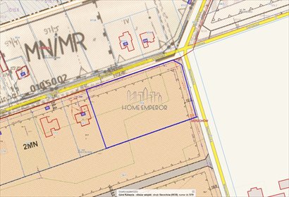 Działka 7 459 m² z planem pod zabudowę jednorodzinną działka Sierzchów, Ogrodowa