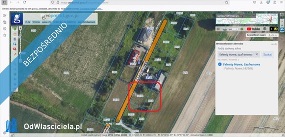 działka na sprzedaż 950m2 działka Falenty Nowe, Szafranowa