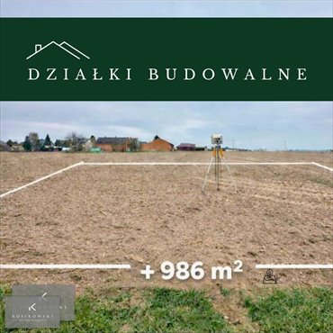 działka na sprzedaż 986m2 działka Perzów