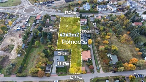 działka na sprzedaż 4343m2 działka Wołomin, al. Niepodległości