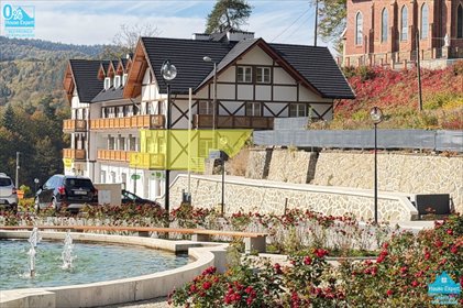Apartament 46 m² z balkonem i widokiem na uzdrowisko mieszkanie Żegiestów