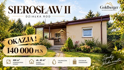działka na sprzedaż 400m2 działka Sierosław
