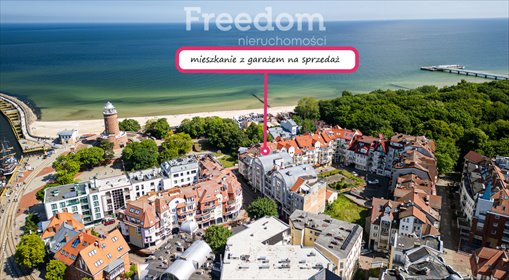 Apartament z widokiem na latarnię i morze, garaż, 45 m2 mieszkanie Kołobrzeg, Cicha