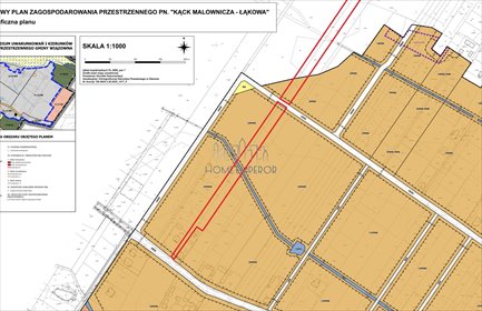 Działka 15 184 m² z planem zabudowy w Kącku - media w ulicy działka Kąck, Malownicza