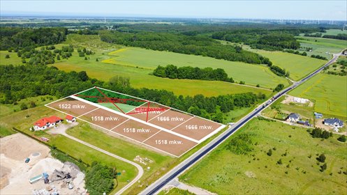 działka na sprzedaż 1522m2 działka Karsino