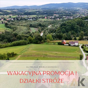 Zapraszam do zakupu działki 10 ar z mediami w Stróżach działka Stróże