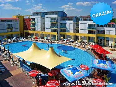 Umeblowany apartament 60 m² z widokiem na basen. mieszkanie Słoneczny Brzeg Elite III, ELITE III
