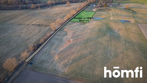 Działka 3029 m² z widokiem na jezioro i las. działka Redy