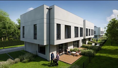 Segment z ogródkiem i poddaszem 50m2, klimatyzacja dom Warszawa, Wawer, Las