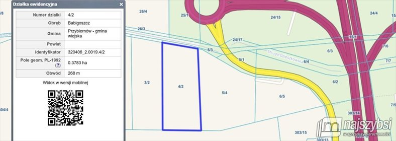 działka na sprzedaż 3700m2 działka Babigoszcz