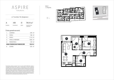 mieszkanie na sprzedaż 52m2 mieszkanie Bydgoszcz, Toruńska
