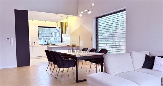 Polecam nowoczesny dom 180 m² z antresolą i wysokim salonem dom Środa Śląska, Morelowa