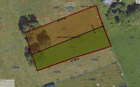 działka na sprzedaż 3906m2 działka Suche, Rafaczówki