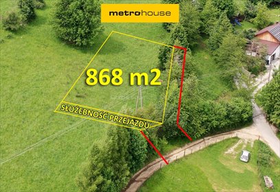 działka na sprzedaż 868m2 działka Zawoja