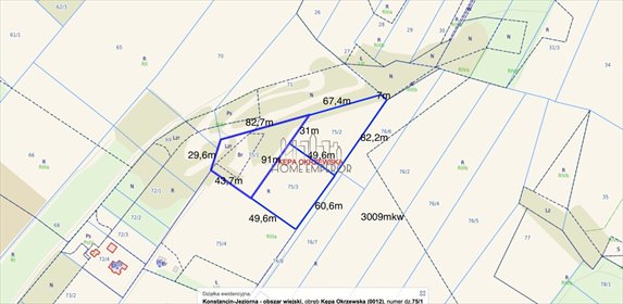 działka na sprzedaż 3009m2 działka Kępa Okrzewska
