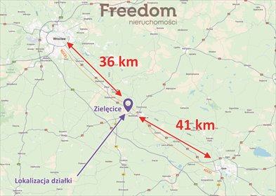 Działka inwestycyjna 1,93 ha w Zielęcicach - polecam! działka Zielęcice
