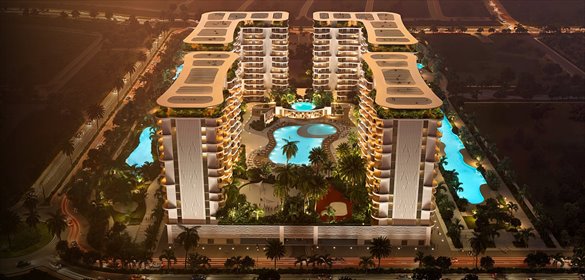 Luksusowy apartament 116 m² z widokiem na laguny mieszkanie Golf City, Damac Lagoons, Damac Lagoons, Golf City, Dubaj