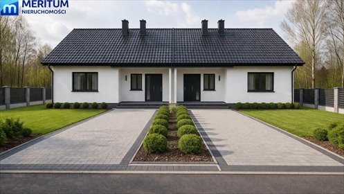 Nowoczesny bliźniak 130 m2 z dużą działką i własną aranżacją dom Badowo-Dańki