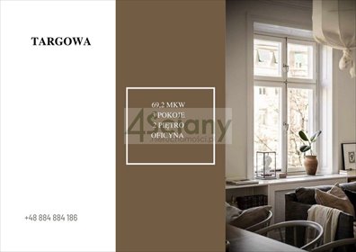 mieszkanie na sprzedaż 69m2 mieszkanie Warszawa, Praga-Północ, Targowa