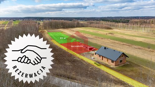 działka na sprzedaż 2300m2 działka Krzywa