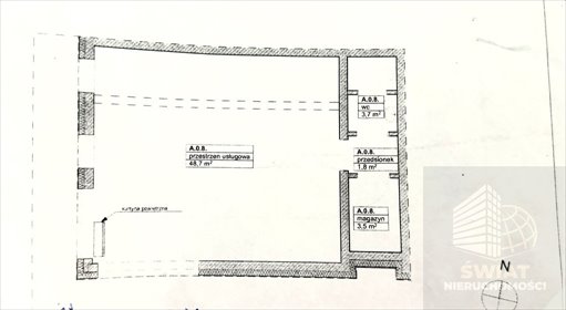 Lokal użytkowy na sprzedaż Szczecin, Gumieńce 58m2 Foto 2